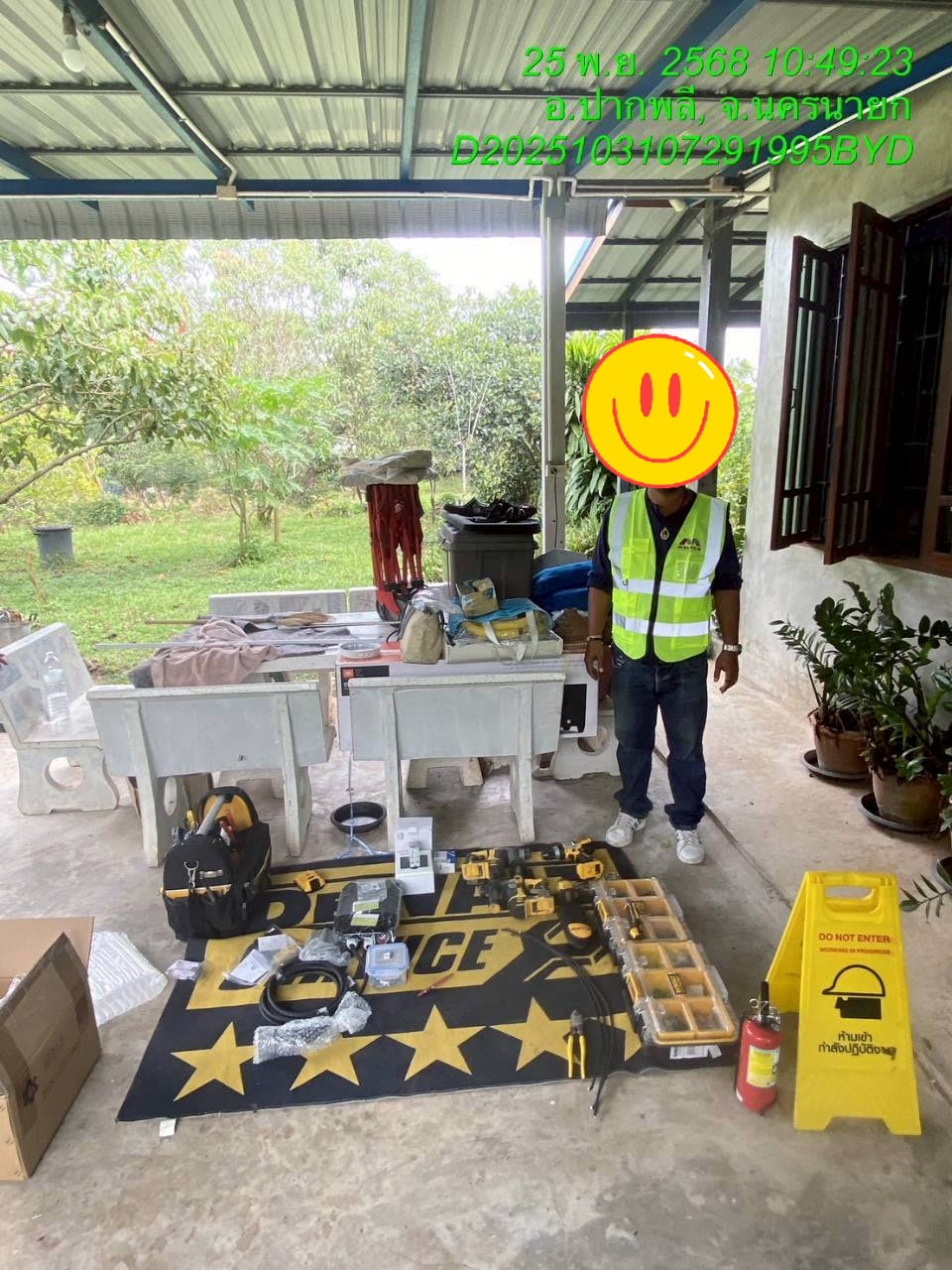 ผลงานงานติดตั้งเครื่องชาร์จรถไฟฟ้าที่บ้าน รถ JAECOD - Moose Master รับติดตั้ง Wall Charger