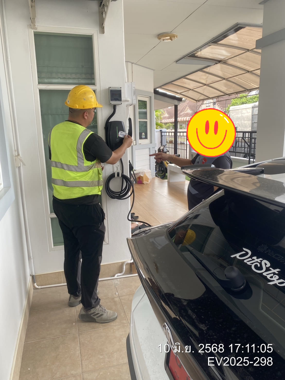 ติดตั้งที่ชาร์จรถ MG ชลบุรี - Moose Master รับติดตั้ง Wall Charger/EV Charger