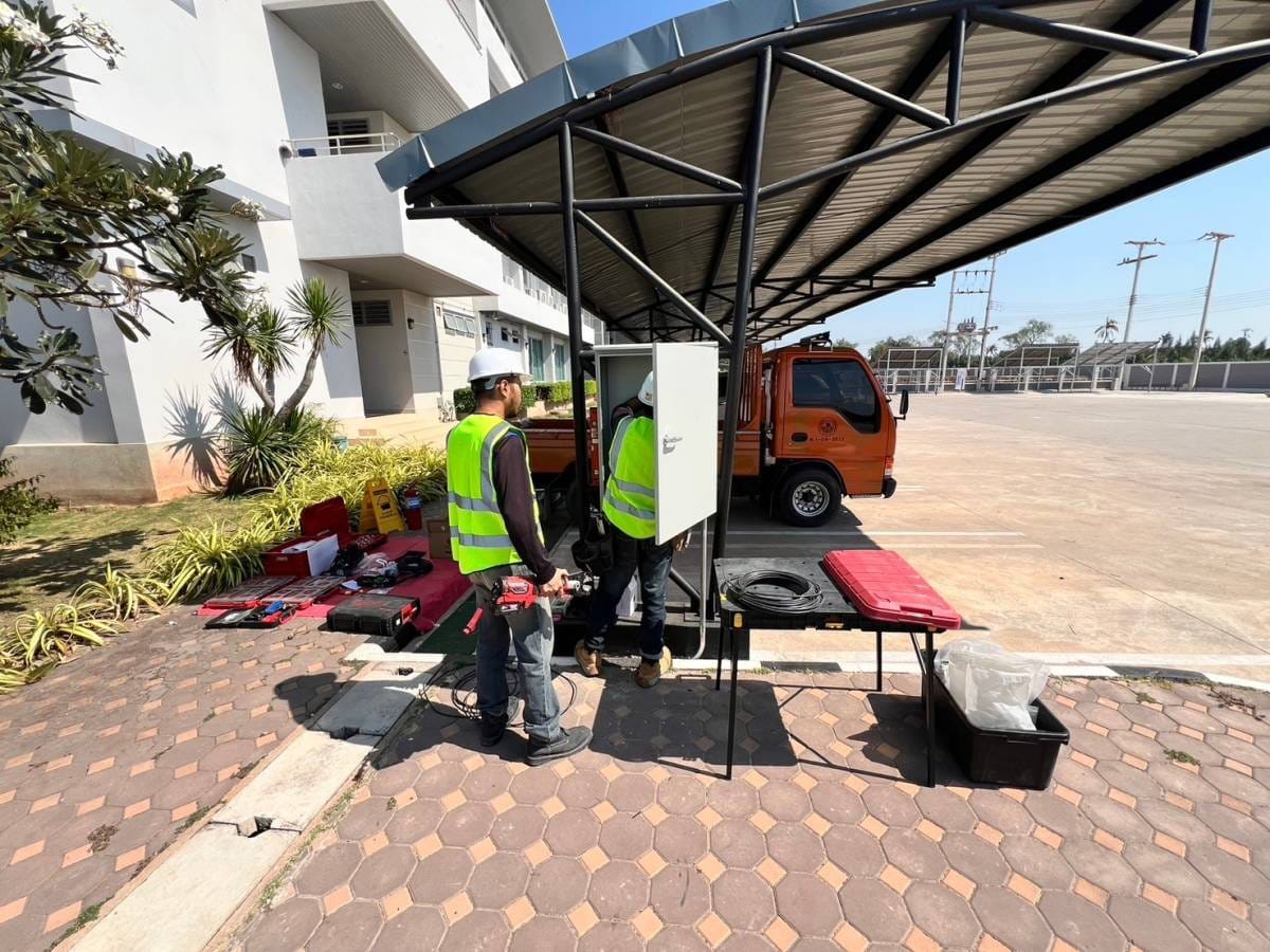 ติดตั้งที่ชาร์จรถไฟฟ้า กฟผ สมุทรสงคราม