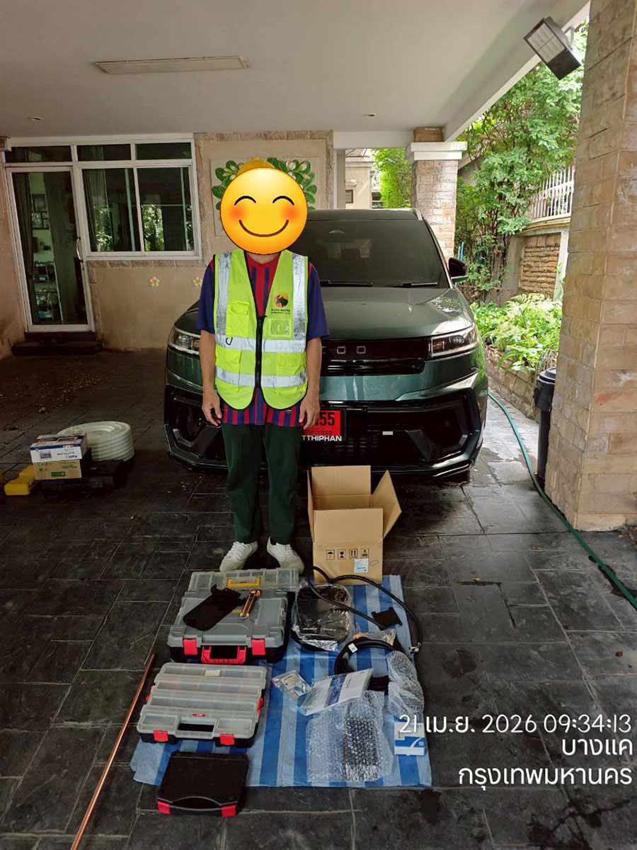 ติดตั้ง EV Charger รถลูกค้า JAECOO