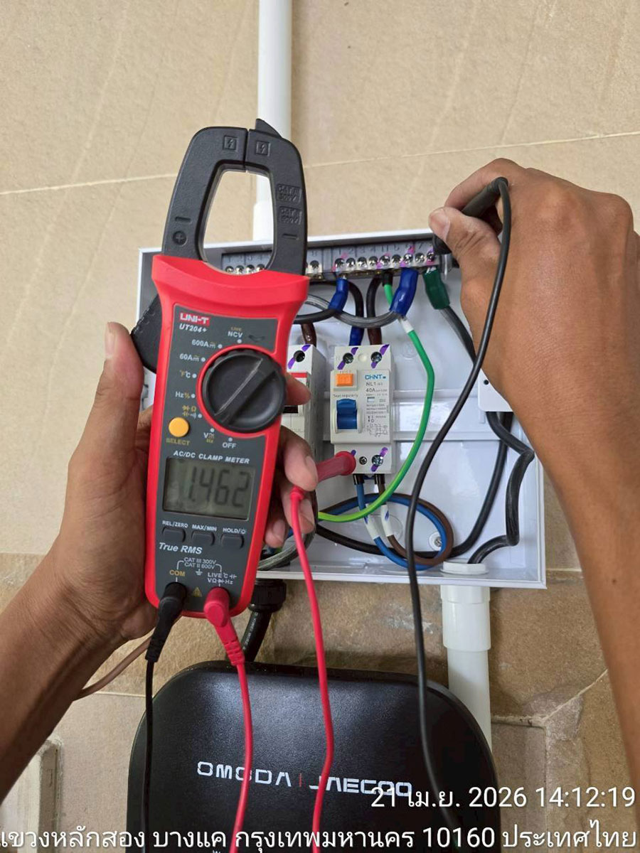 ติดตั้ง EV Charger รถลูกค้า JAECOO