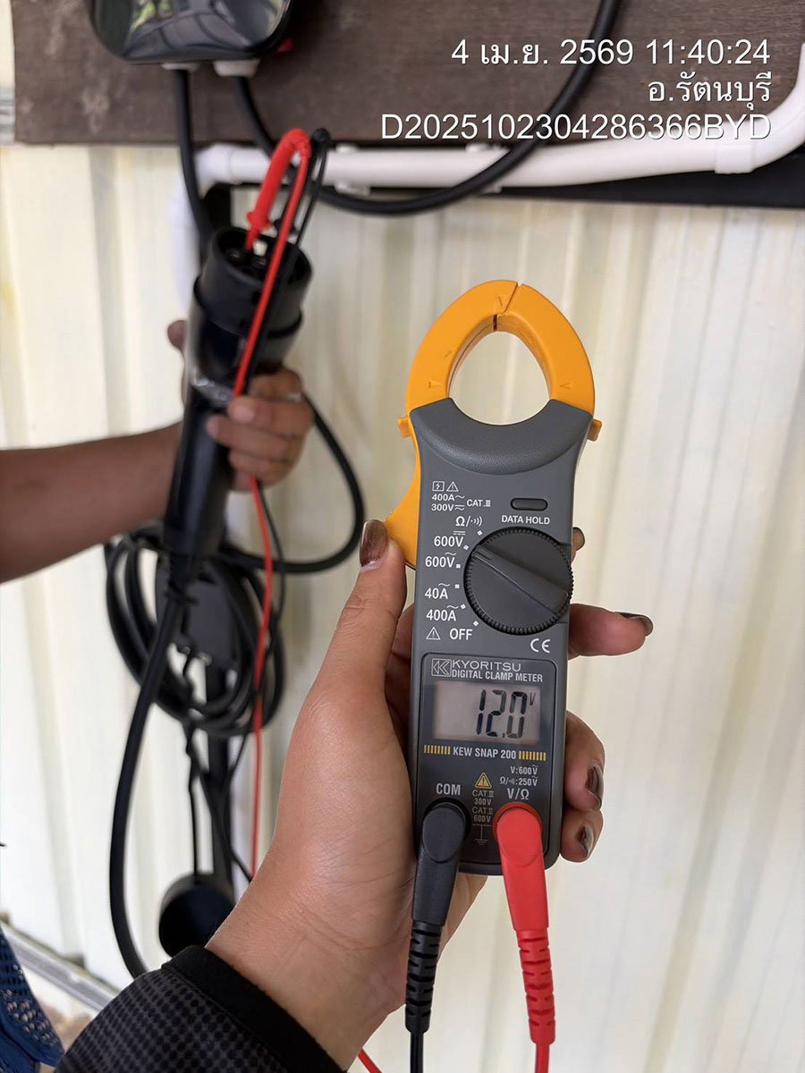 ติดตั้ง EV Charger ลูกค้าจากศรีษะเกษ