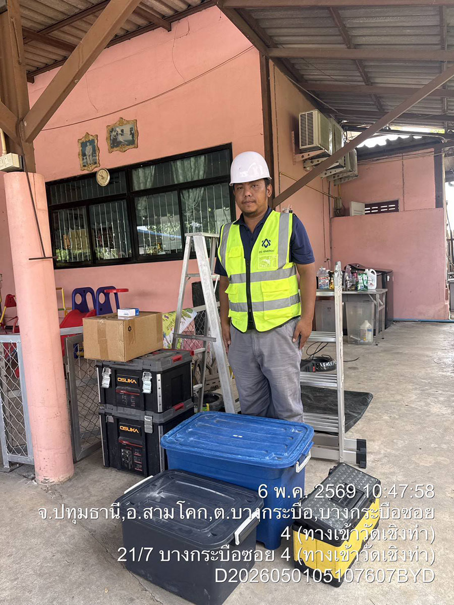 ติดตั้ง EV Charger ลูกค้าจากปทุมธานี